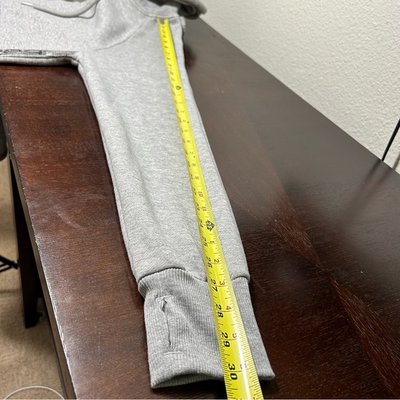 BEBE SPORT Sequin Stripe Sparkly Hoodie Heather Sz L - Picture 16 of 16